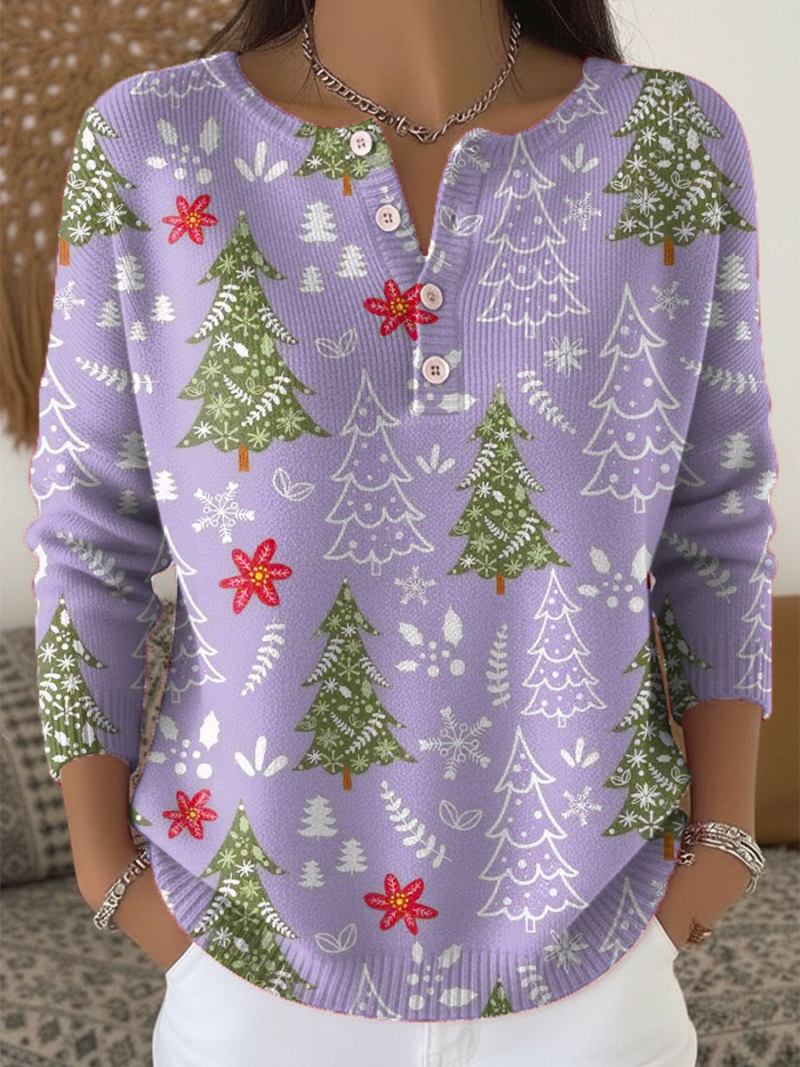 Winter Pines Holiday Sweater