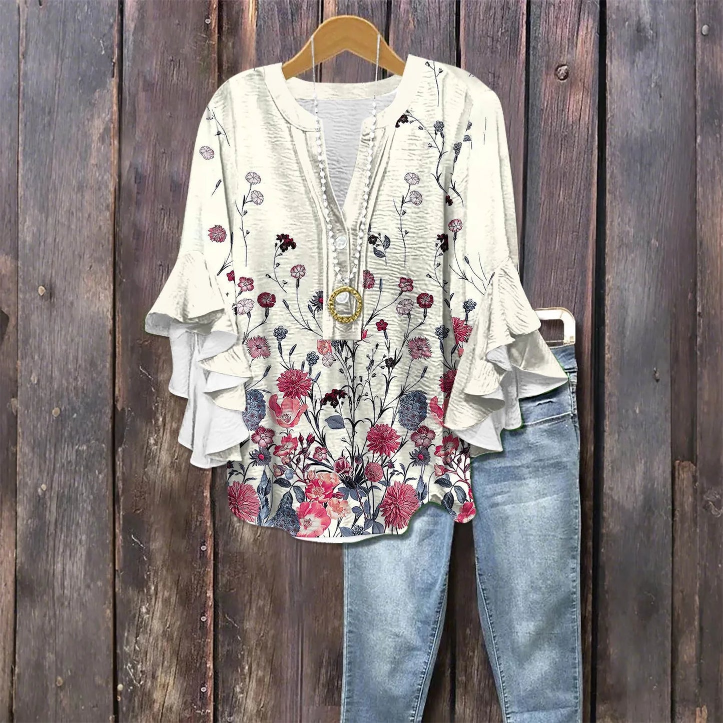 Batwing Blouse - Effortless Elegance