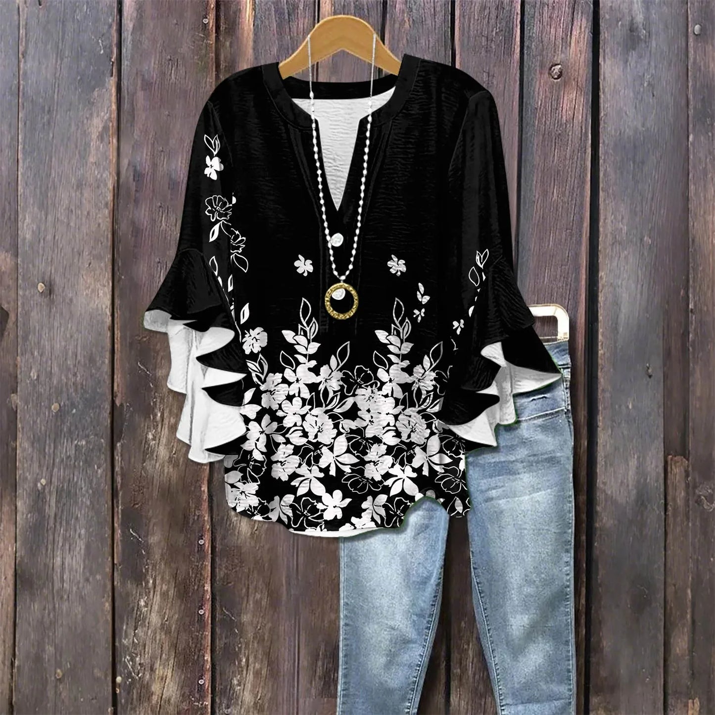 Batwing Blouse - Effortless Elegance
